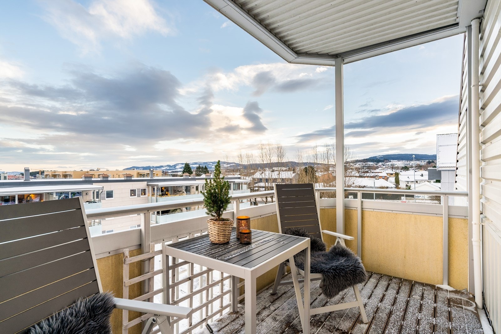 Flott balkongen på ca. 7 m². Galleribilde