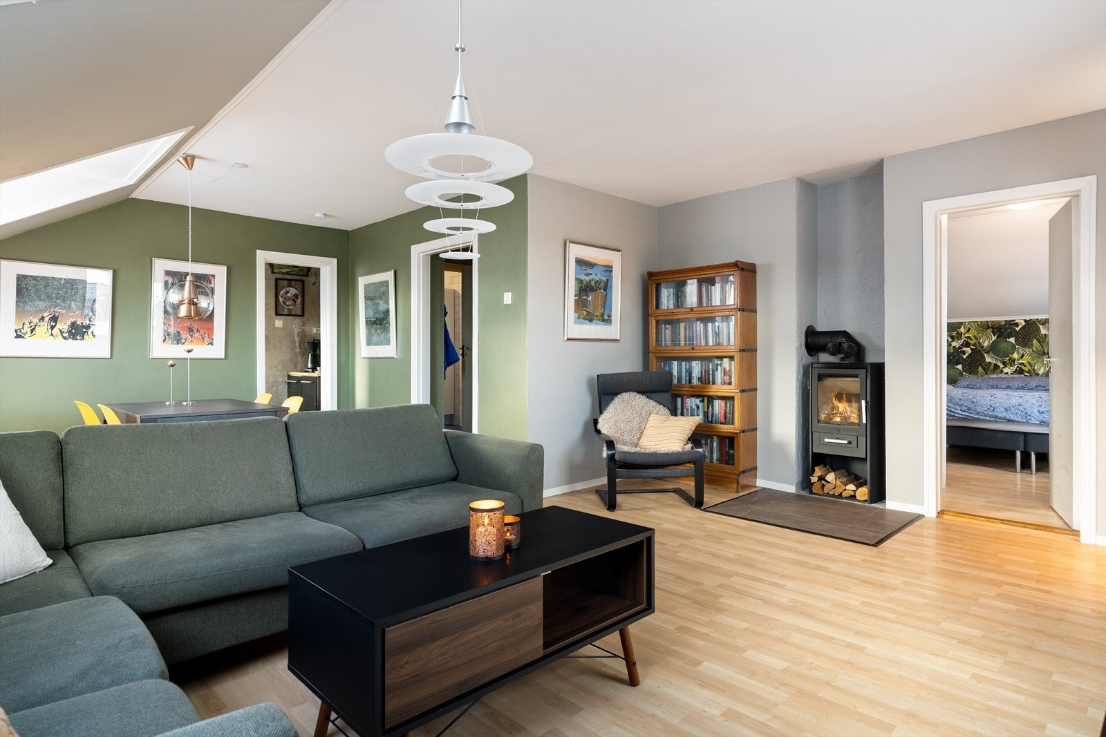 Peis gir både koselig stemning og god varme. Galleribilde