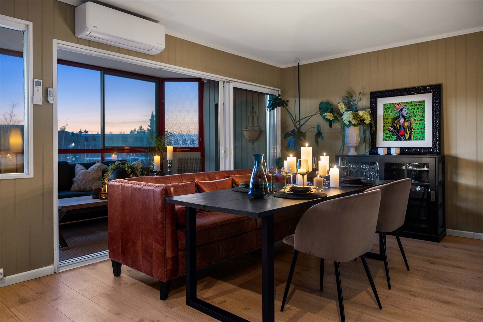 Det ble installert varmepumpe i 2024. Galleribilde