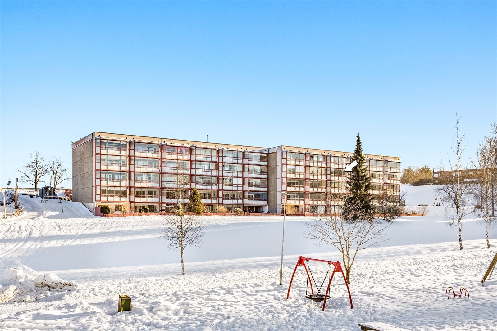 Fin internplassering i 3. etasje, vendt mot vest og fine fellesområder. Galleribilde