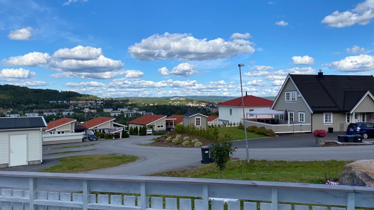 Utsikt på sommertid. Galleribilde