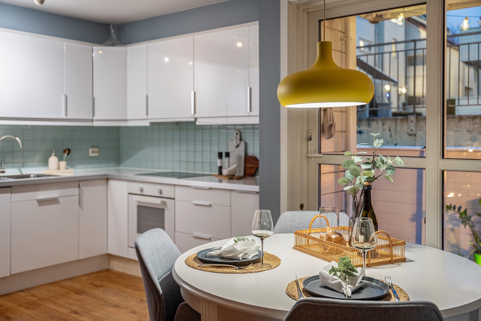 Stemning kveld Galleribilde