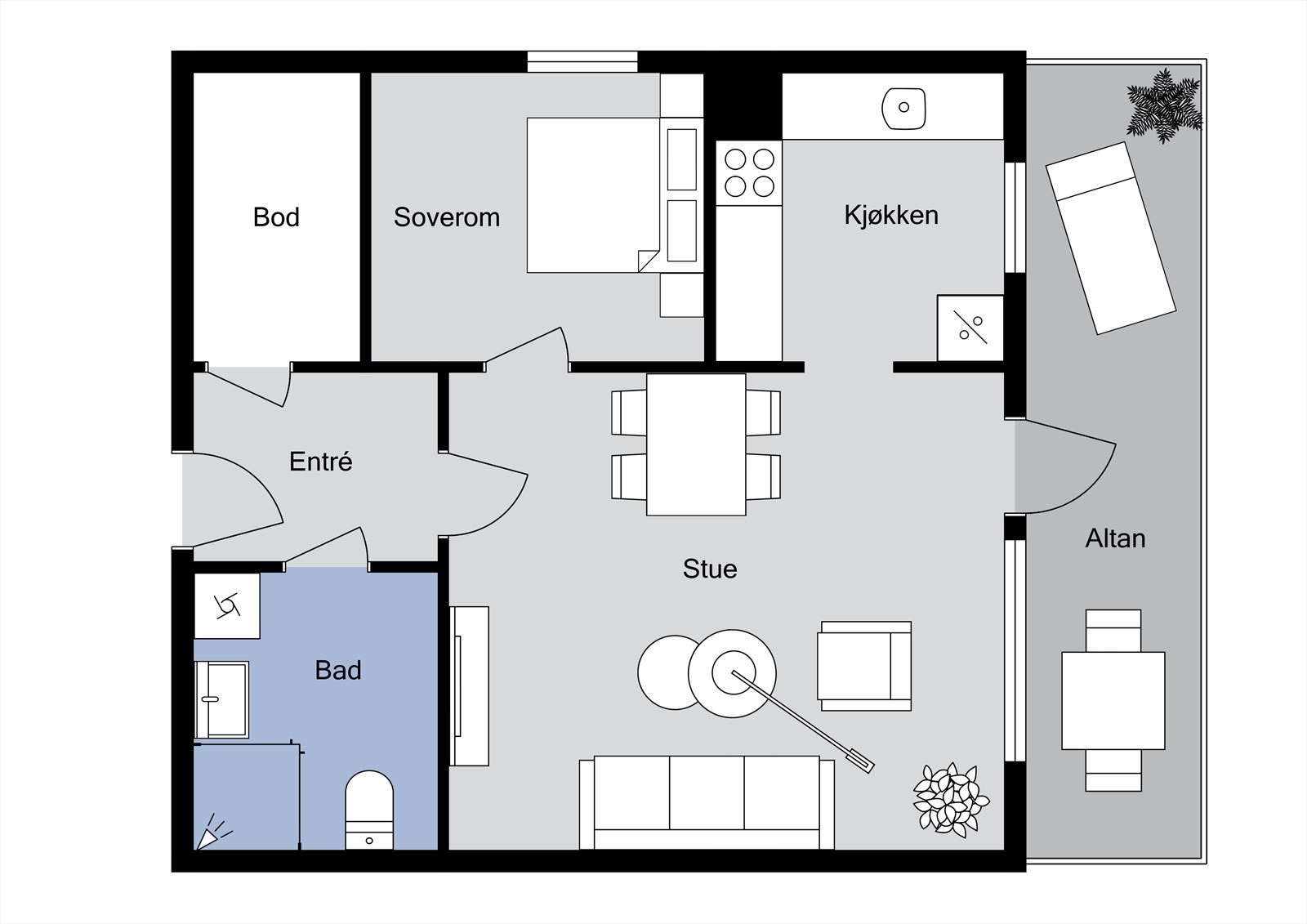 Plantegning. Galleribilde
