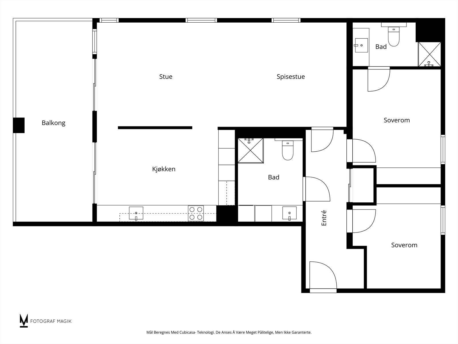 Plantegning. Bod i garasjekjelleren kommer i tillegg. Galleribilde