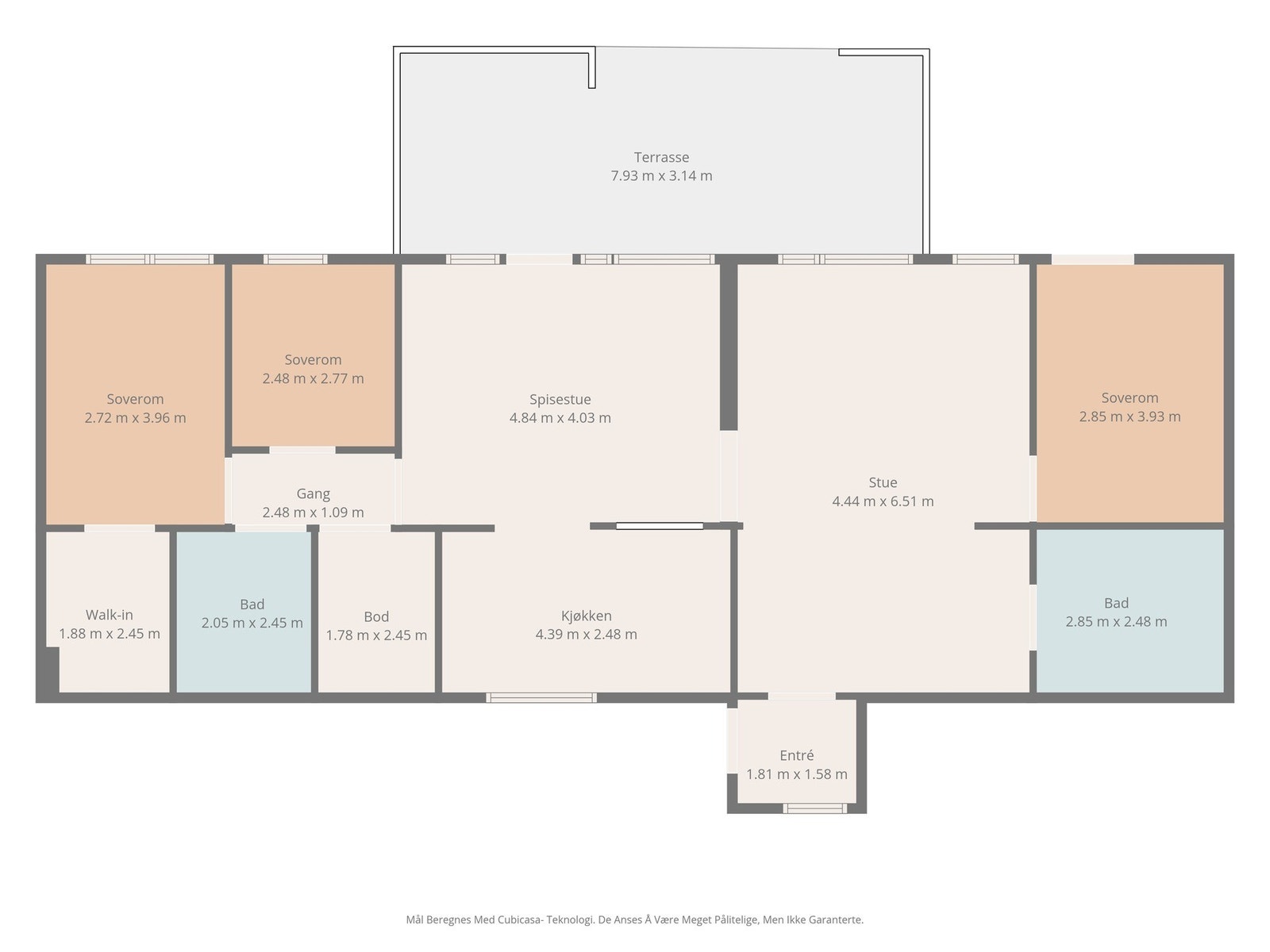 Boligen er meget innholdsrik og har en god planløsning. Galleribilde