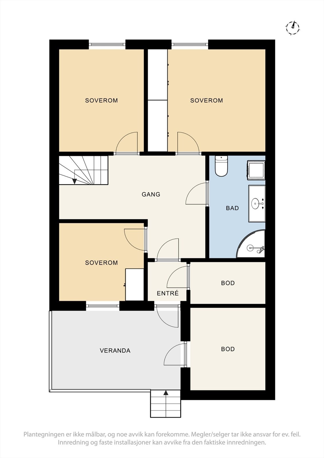 Plantegning 1. Etg. Galleribilde