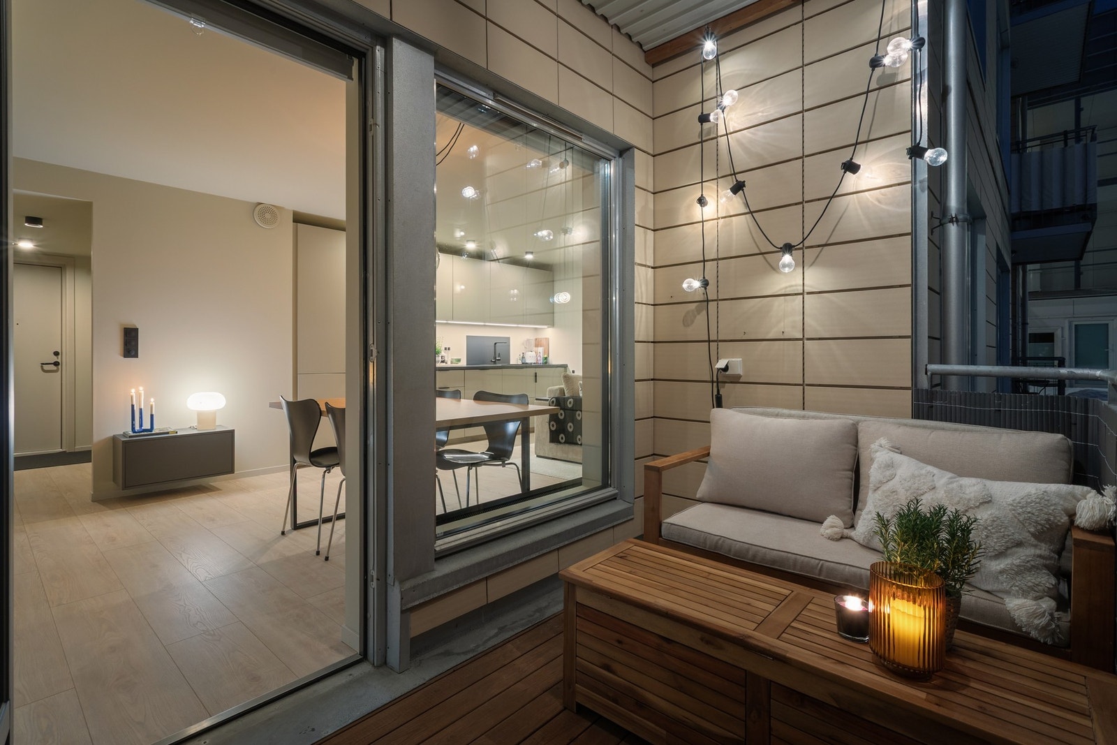 Koselig markterrasse på 5 kvadratmeter. Galleribilde