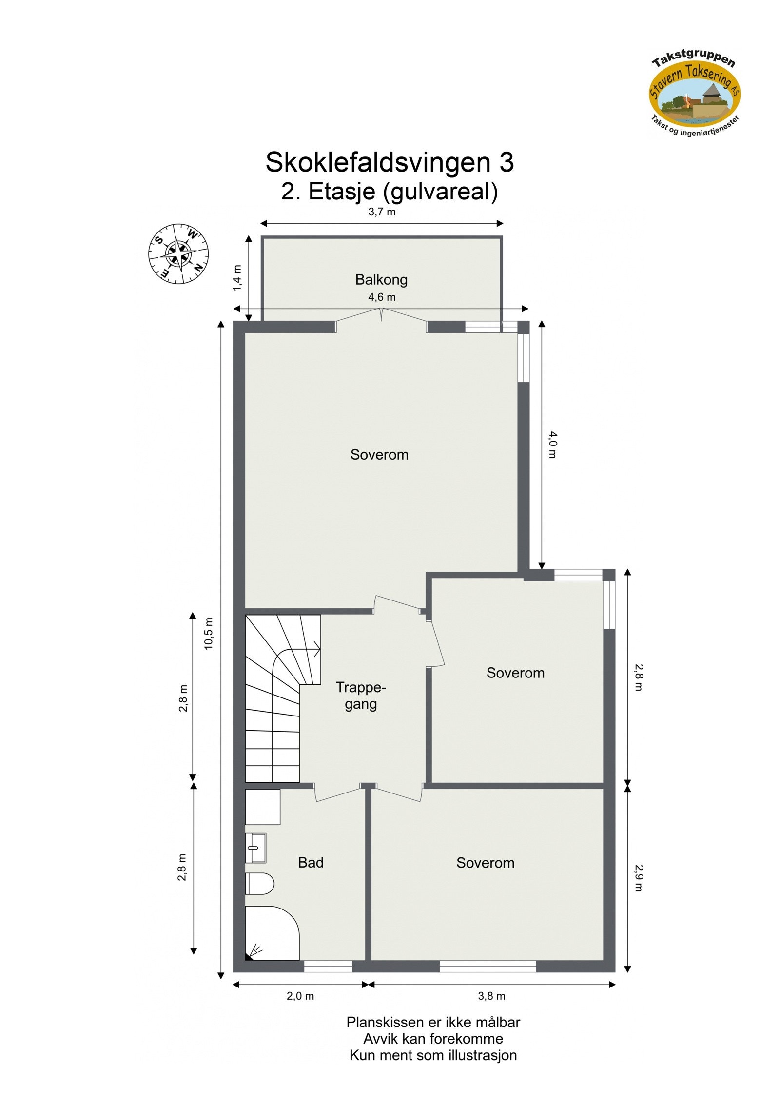 Plantegning - 2. eatsje. Galleribilde