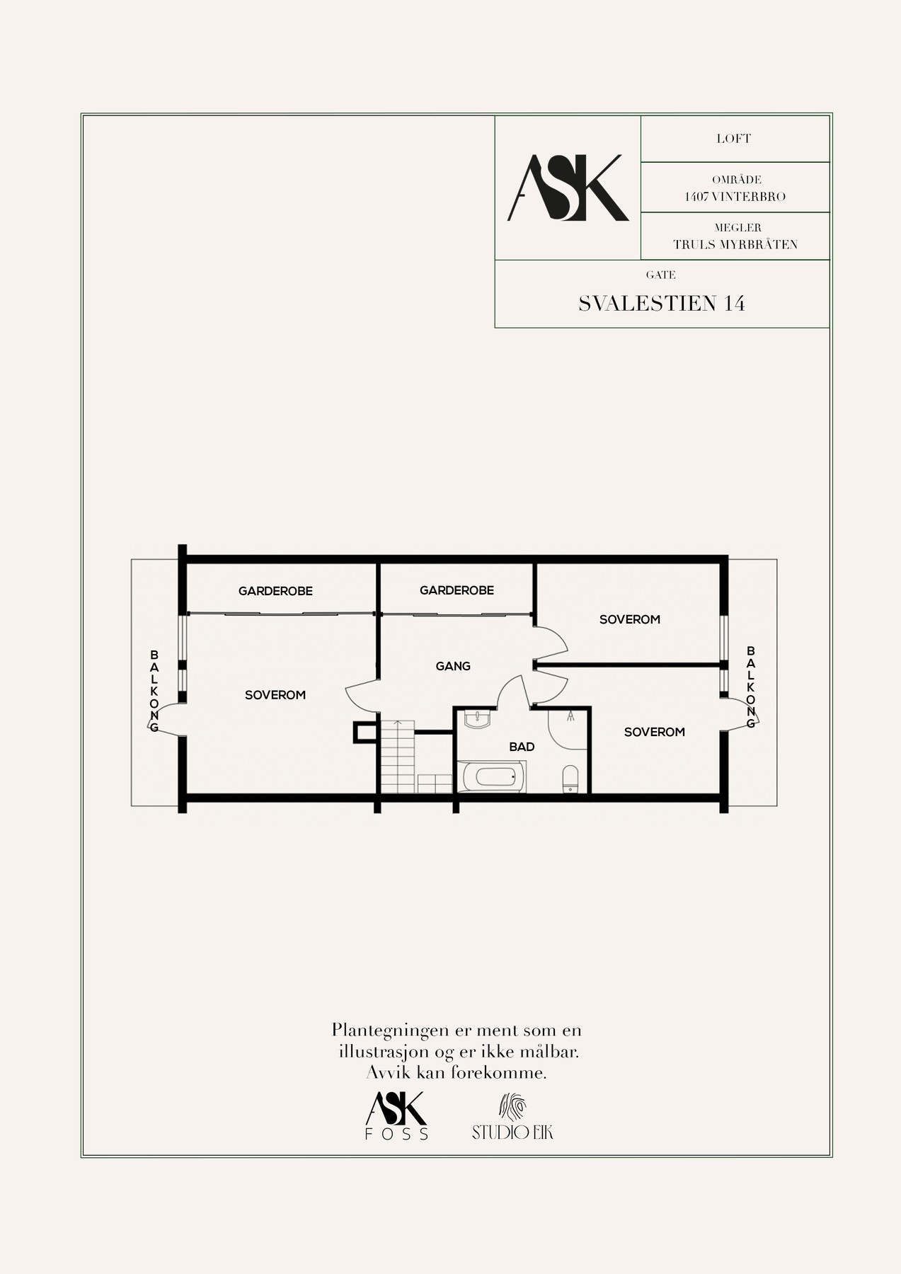 Plantegning 2. etasje Galleribilde