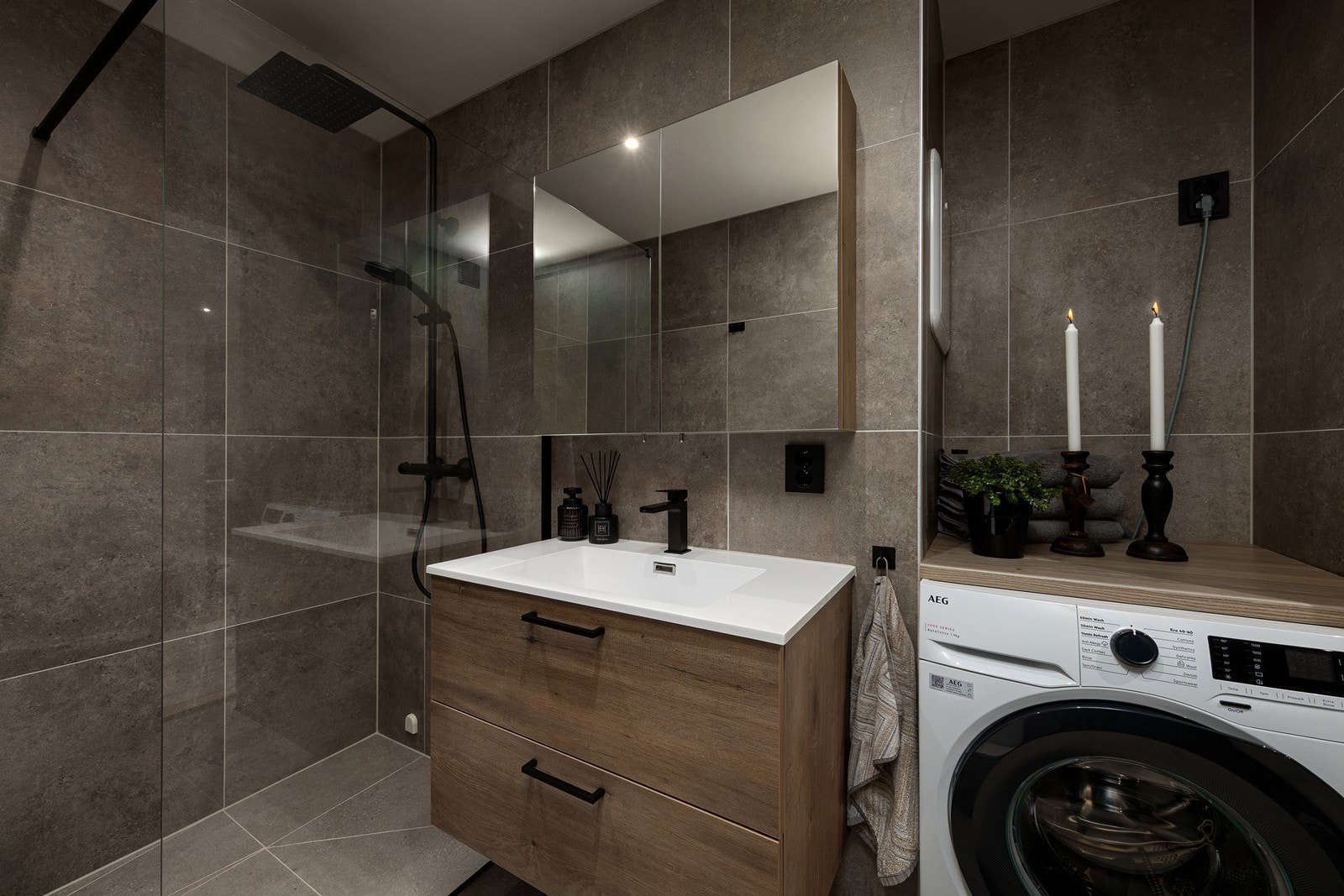 Badet er delikat oppusset og gir en eksklusiv følelse i det man kommer inn. Galleribilde