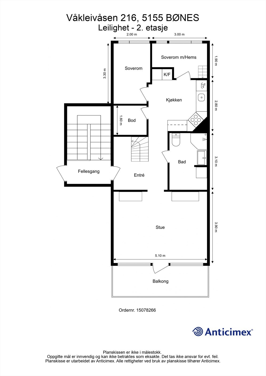 Plantegning- 2. etasje Galleribilde