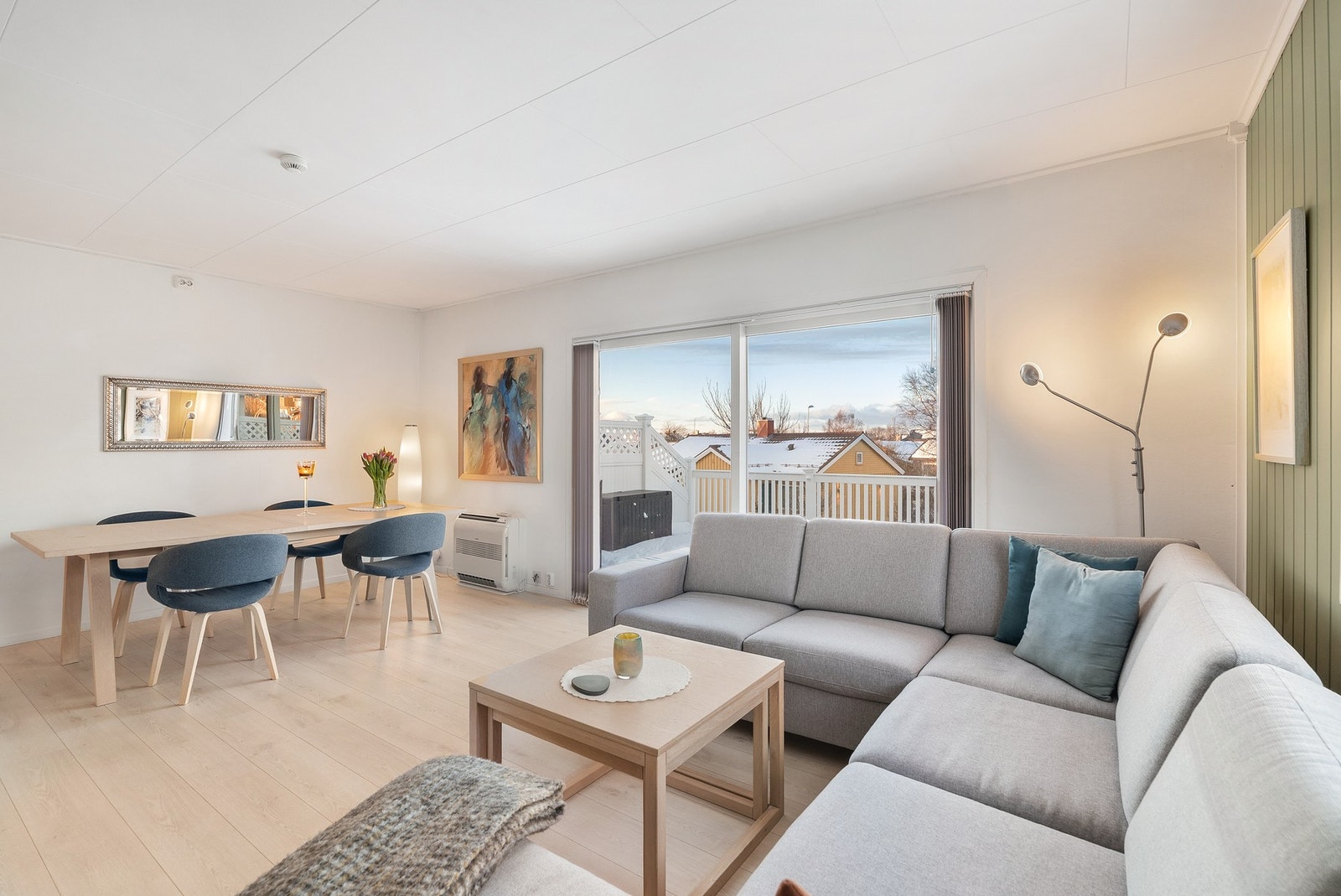 Stue med varmepumpe Galleribilde