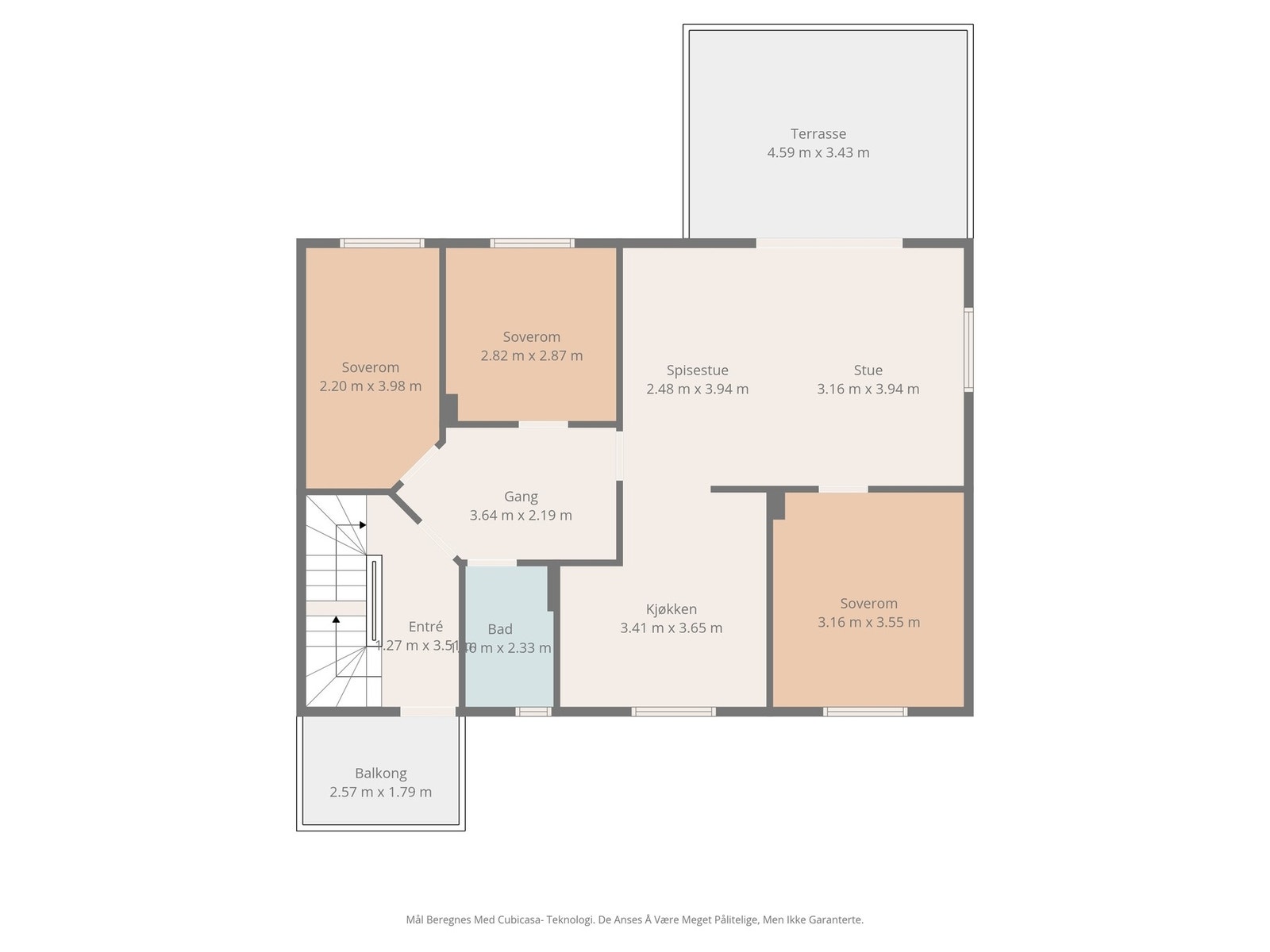 Plantegning andre etasje Galleribilde