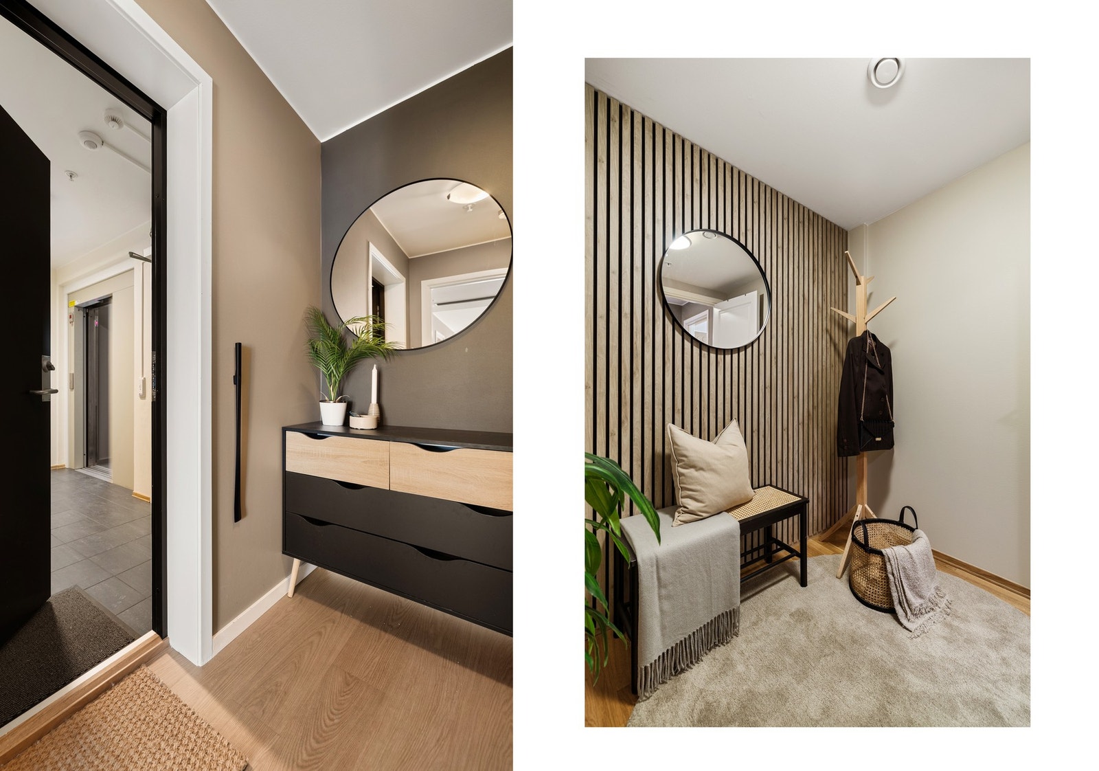 Entré med gode oppbevaringsmuligheter Galleribilde