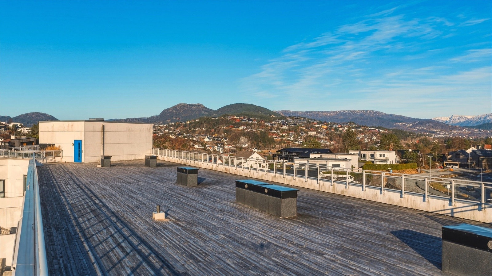 Takterrassen gir ekstra uteareal for beboerne Galleribilde