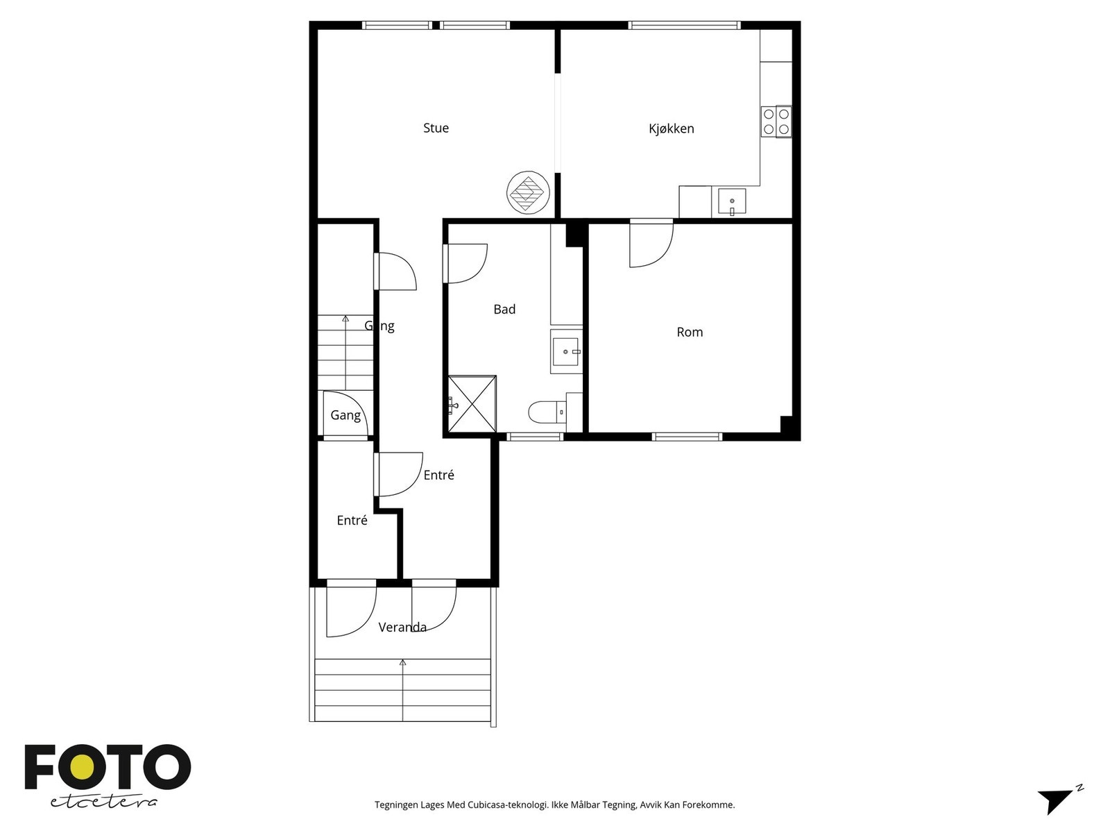 Planløsning til første etasje Galleribilde