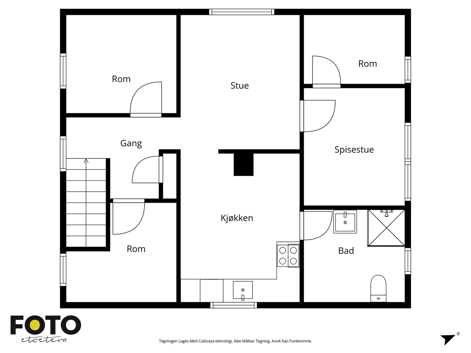 Plantegning andre etasje Galleribilde