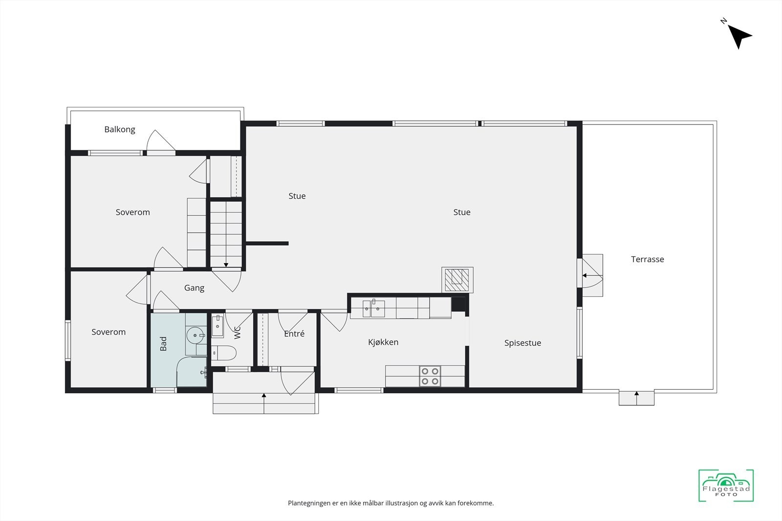 Plantegning hovedetasje Galleribilde