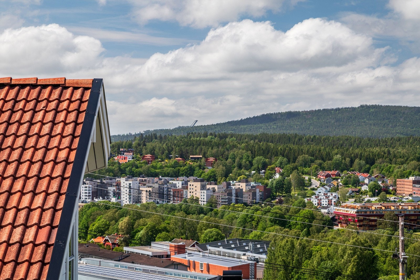Utsikt mot Holmenkollen Galleribilde