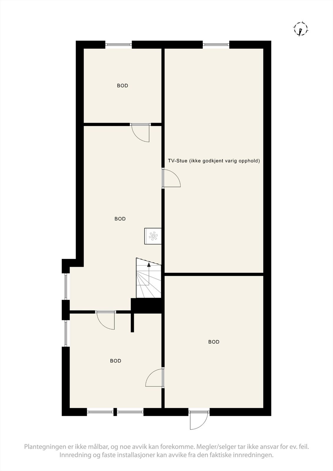 Plantegning kjelleretasje Galleribilde