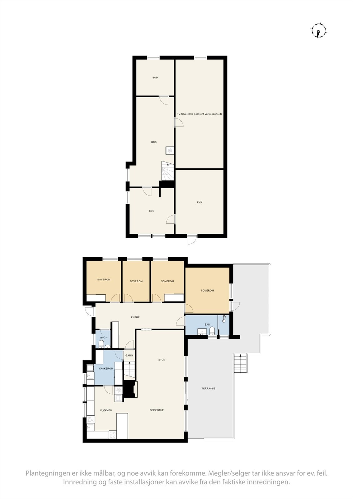 Vi starter først med plantegningen slik at det blir lettere å orientere seg. Galleribilde