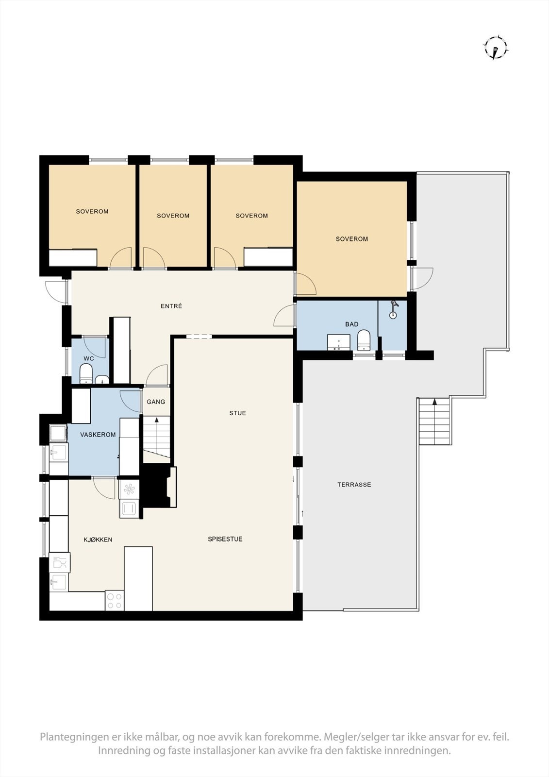 Plantegning 1. etasje. Galleribilde