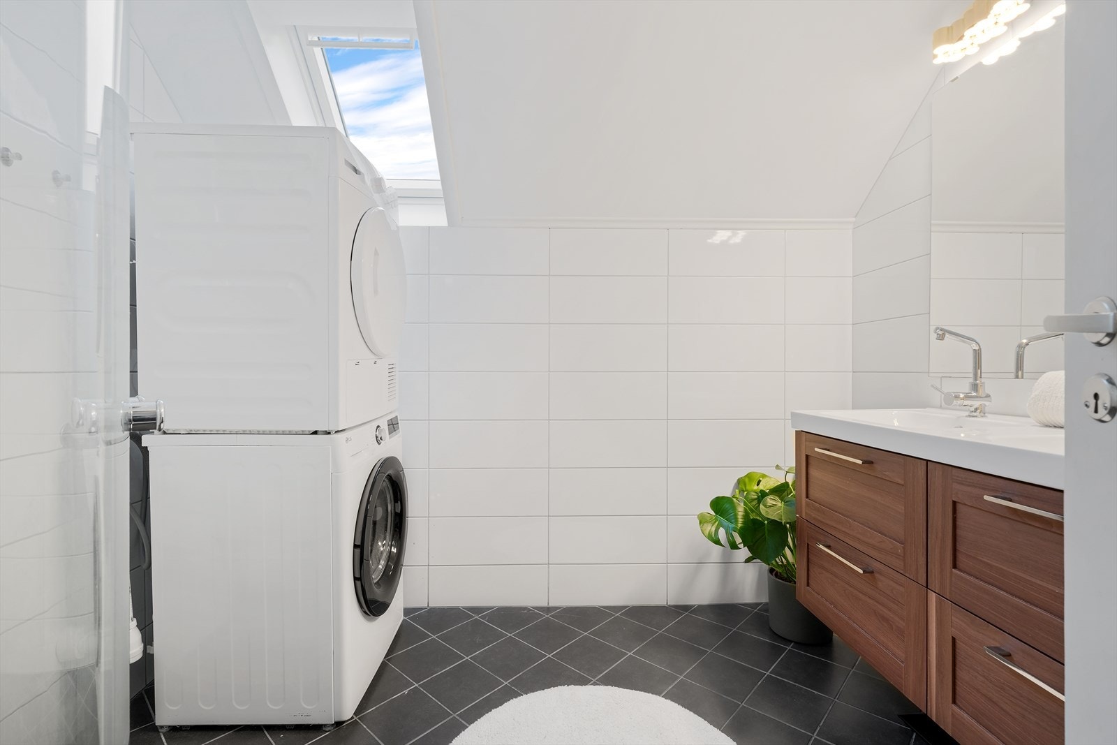 - Her har du også opplegg for vaskemaskin - Galleribilde