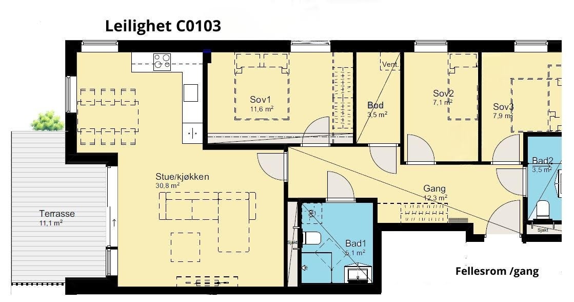 Plantegning Galleribilde