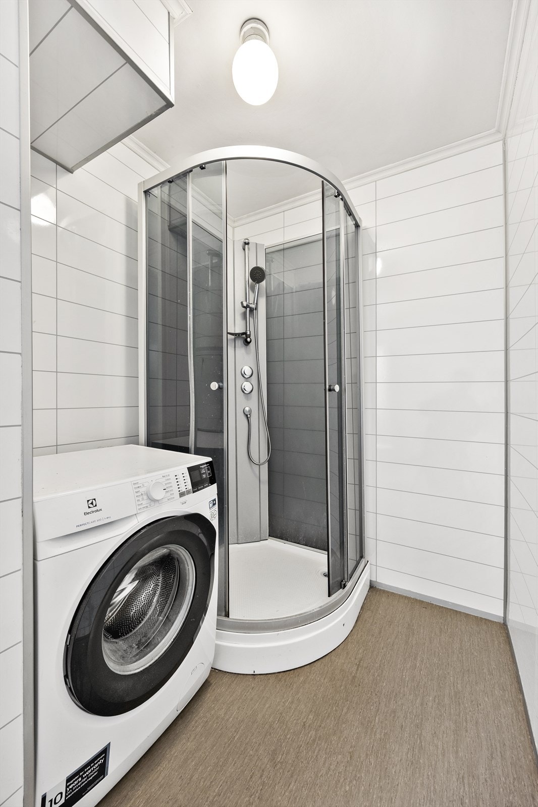 I rommet er det også opplegg for vaskemaskin. Galleribilde