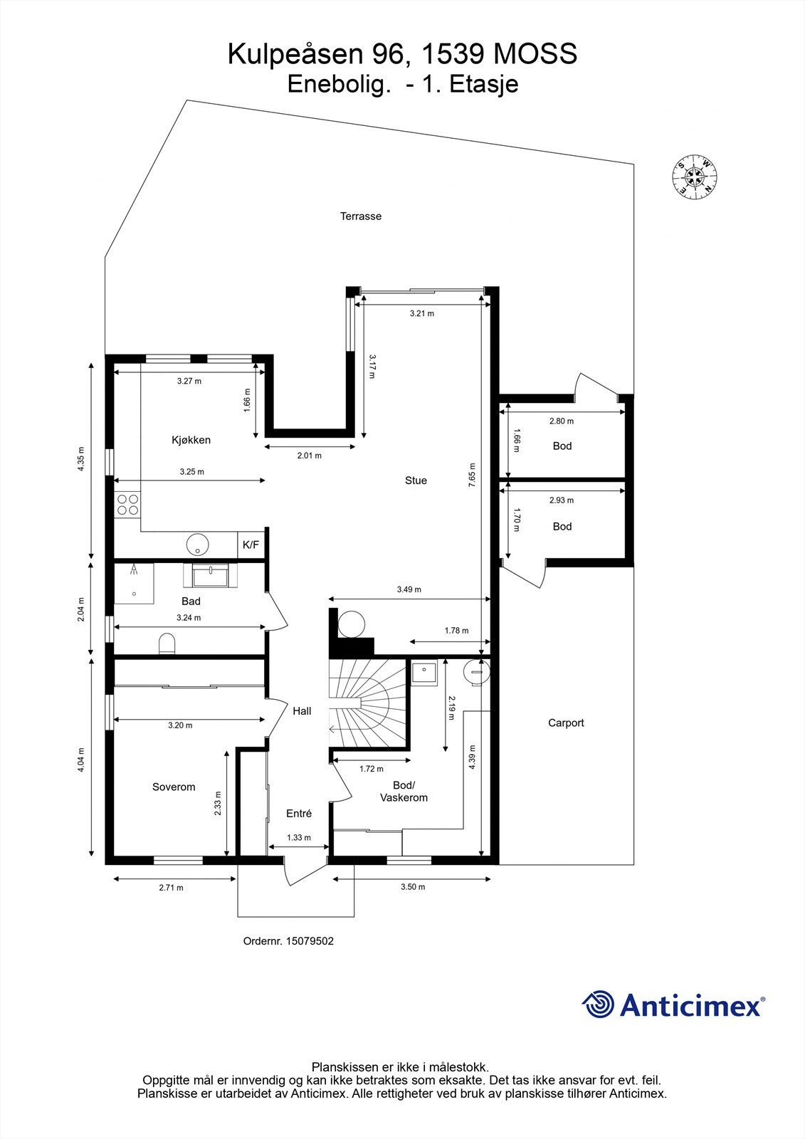 Veiledende skisse av første etasje. Galleribilde
