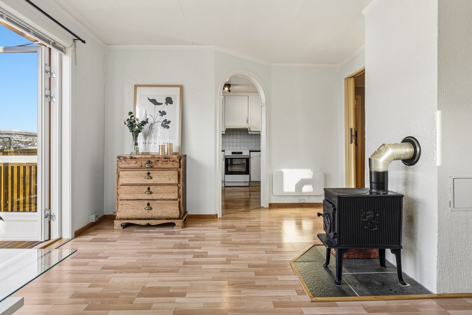 Vedovnen bidrar til å varme opp både rom og stemning. Galleribilde