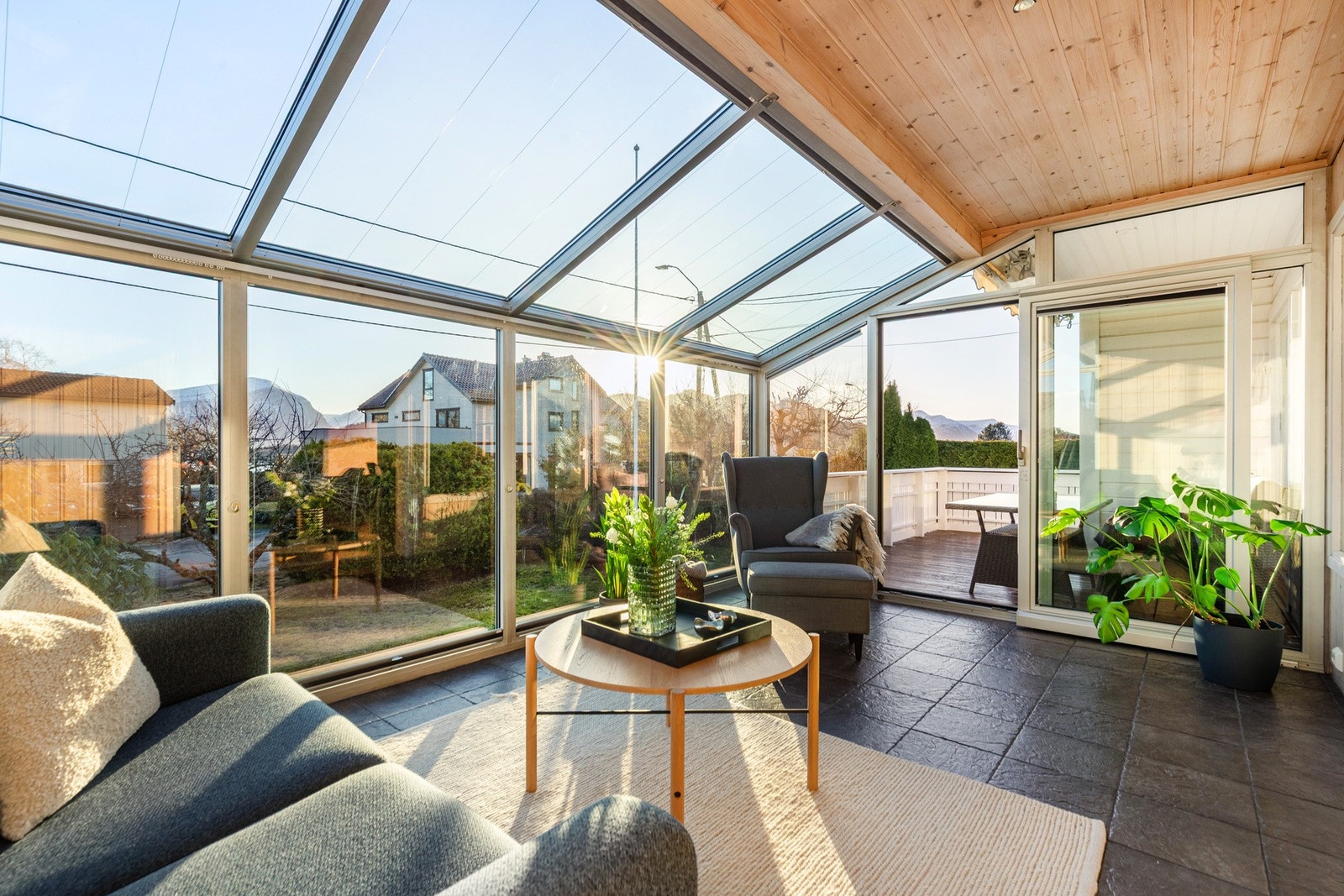 Med vinterhage får du både større stue og lengre sommer. Galleribilde