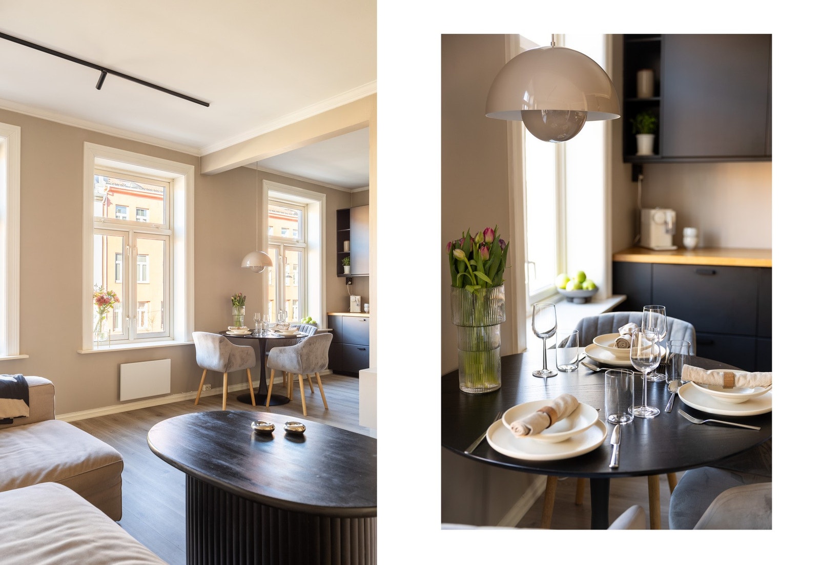 Det er også generøs takhøyde i leiligheten, målt opptil 2,86 meter. Galleribilde