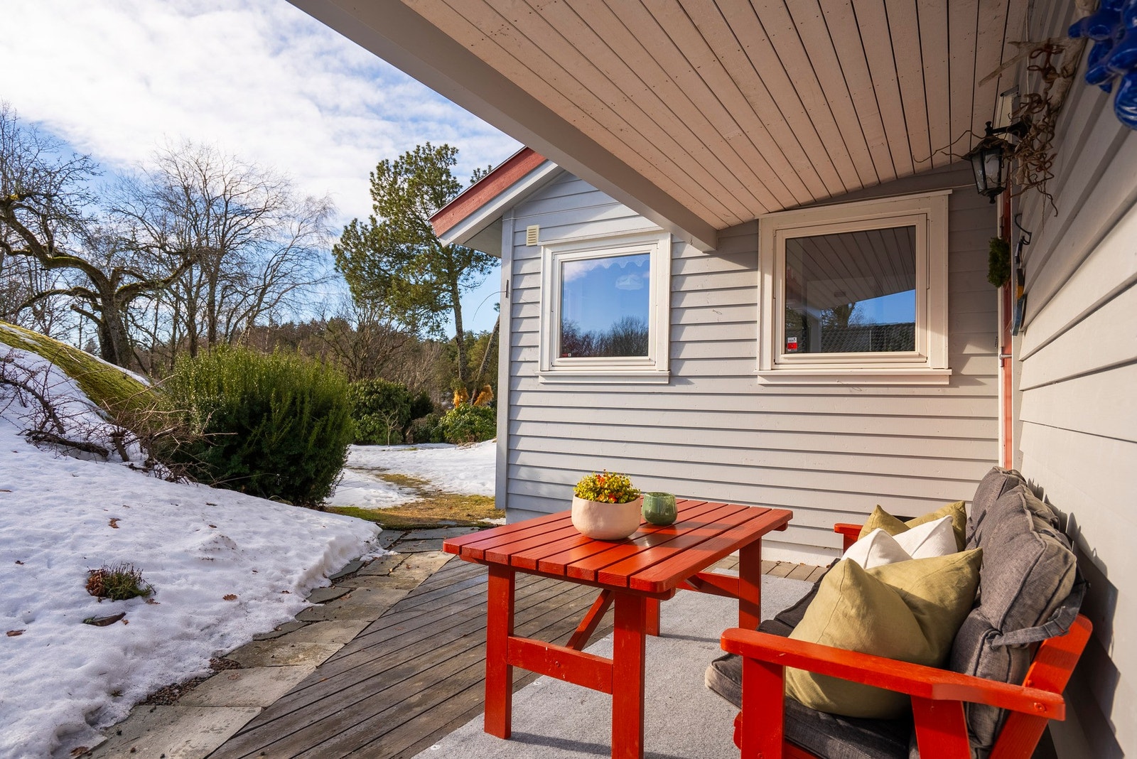 Overbygget uteplass - len deg tilbake og nyt solveggen Galleribilde