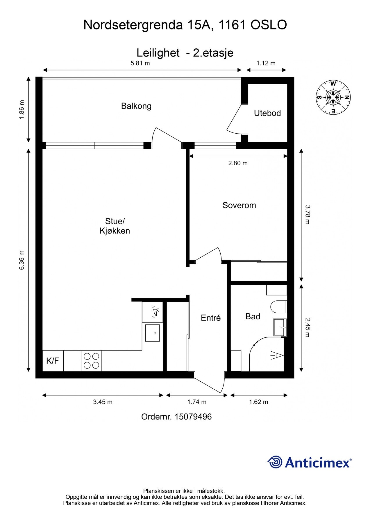 Planskissen er grei å få med seg i forkant, slik at man får orientert seg litt. I tillegg til innvendige arealer, disponeres det en kjellerbod på 4 kvm og en utebod på 2 kvm. Galleribilde
