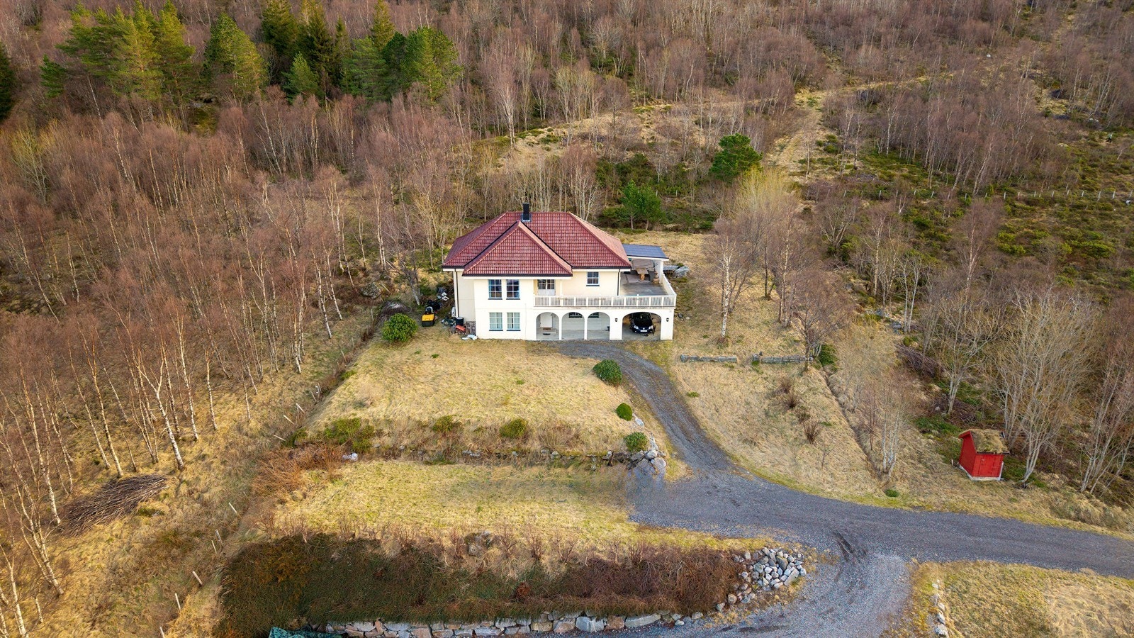 Dronebilde av eiendommen Galleribilde