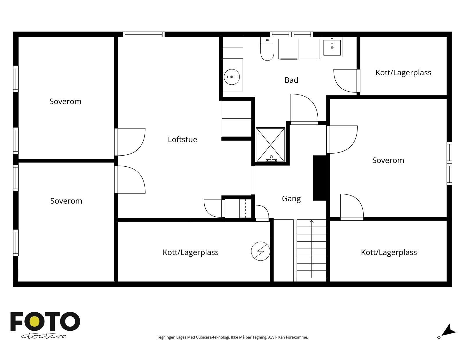 Veiledende plantegning - Ikke målbar Galleribilde
