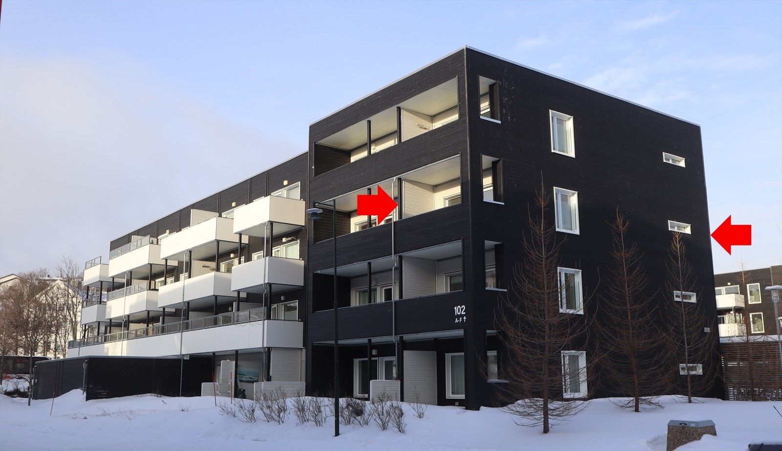 Beliggende ligger på enden av bygget med vinduer mot sør og øst Galleribilde