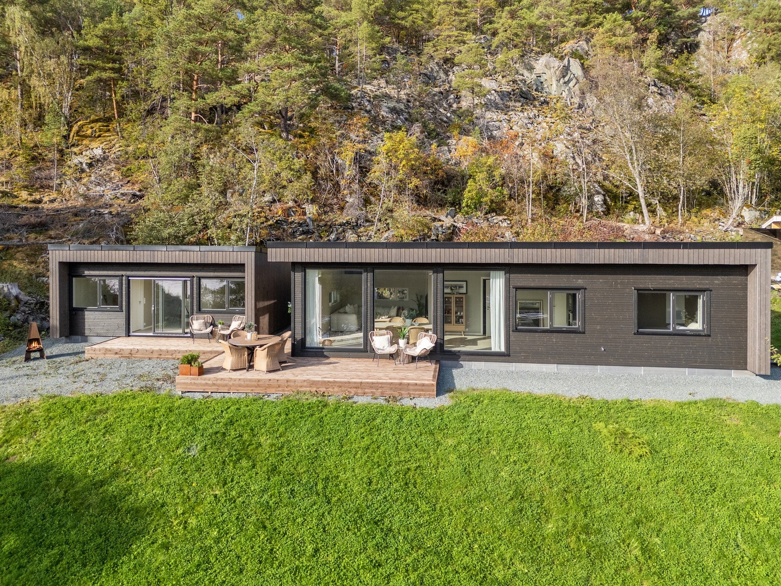 Hytta var ferdig i 2022 og holder en god standard. Galleribilde