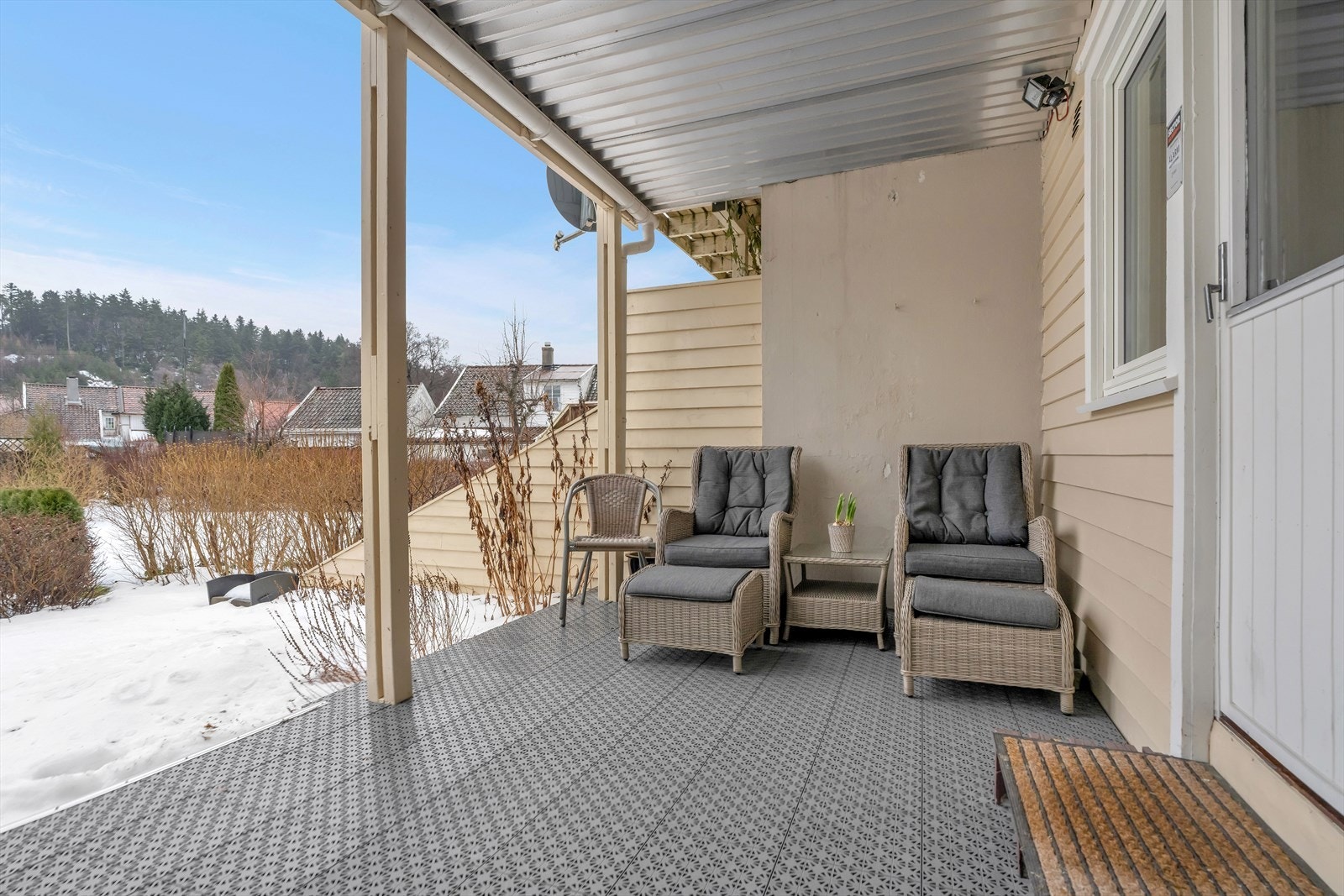 Terrasse med utgang fra soverom Galleribilde