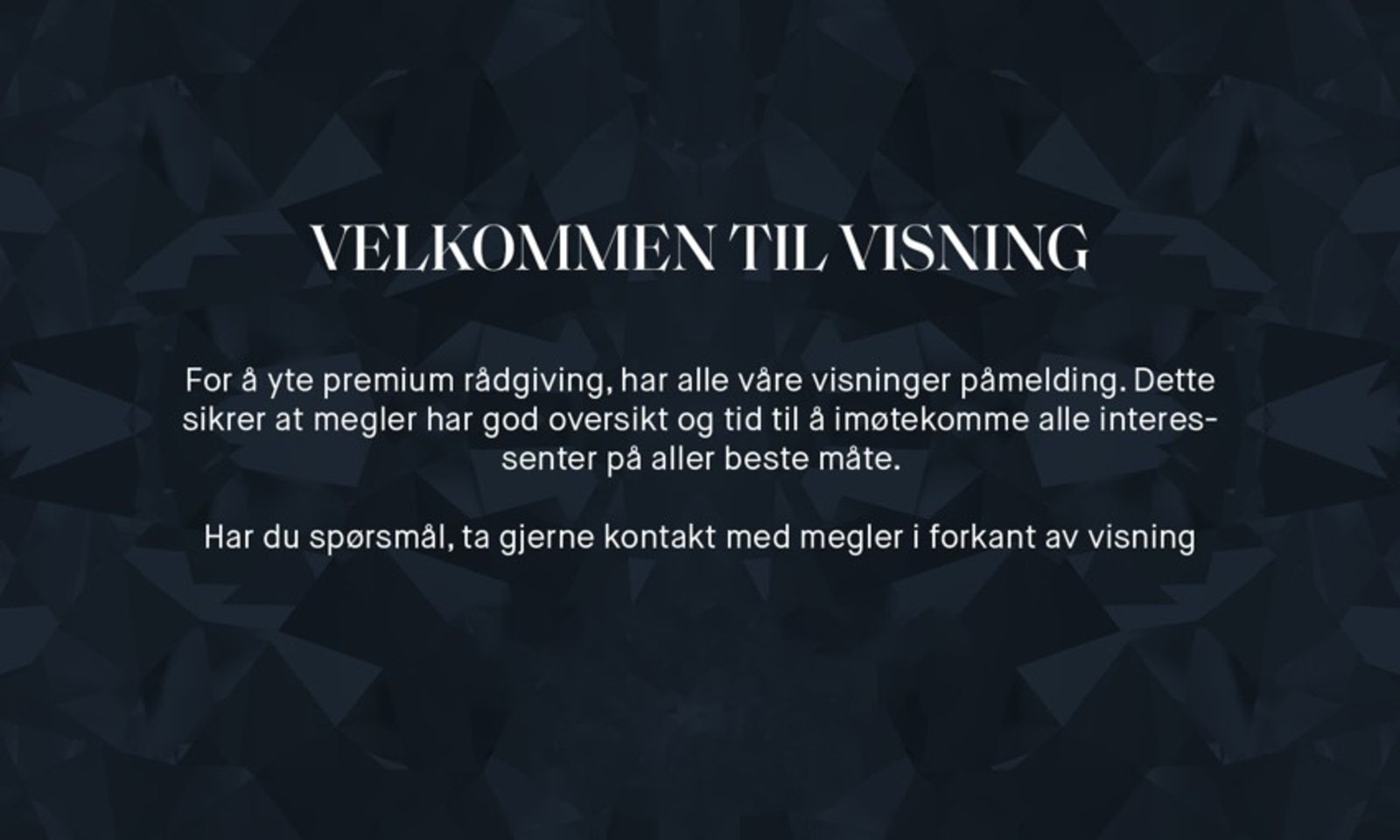 Visnings påmelding. Galleribilde