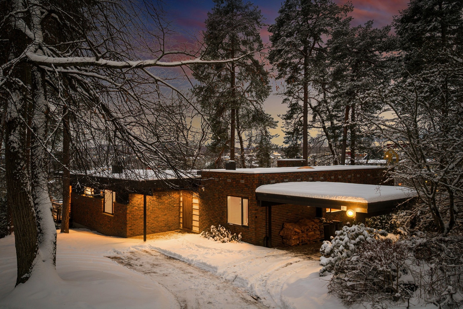 Boligen er utformet med tydelig arkitektonisk signatur. Galleribilde