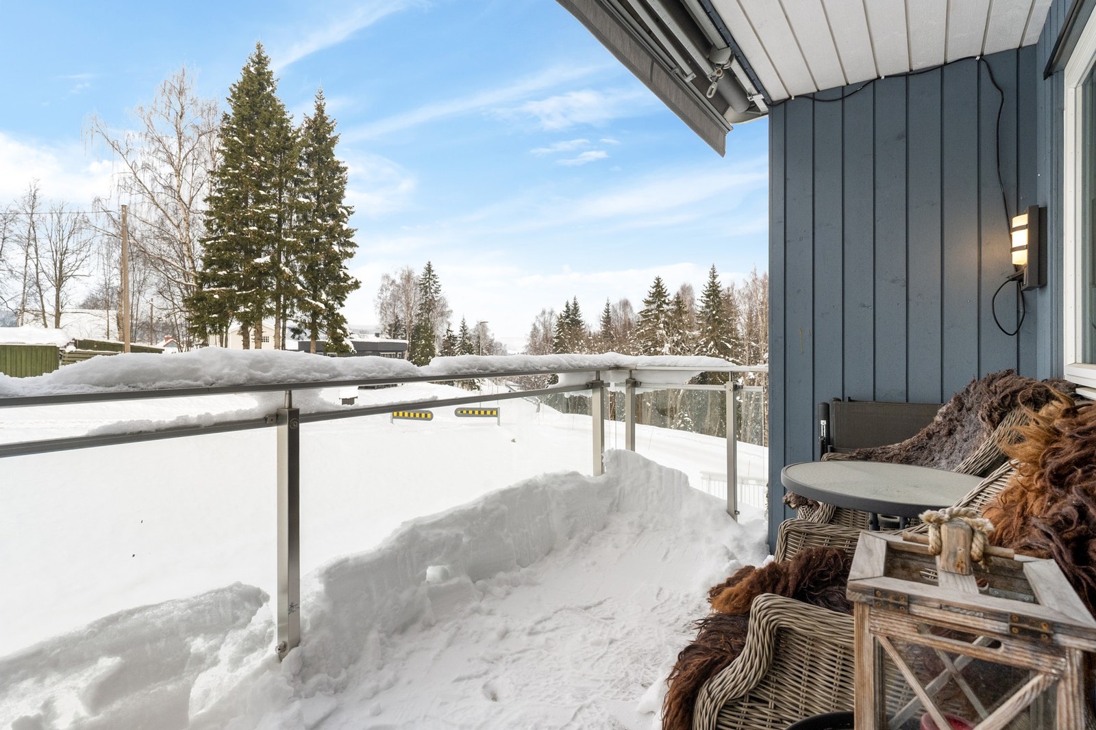 Terrasse med overbygg. Galleribilde