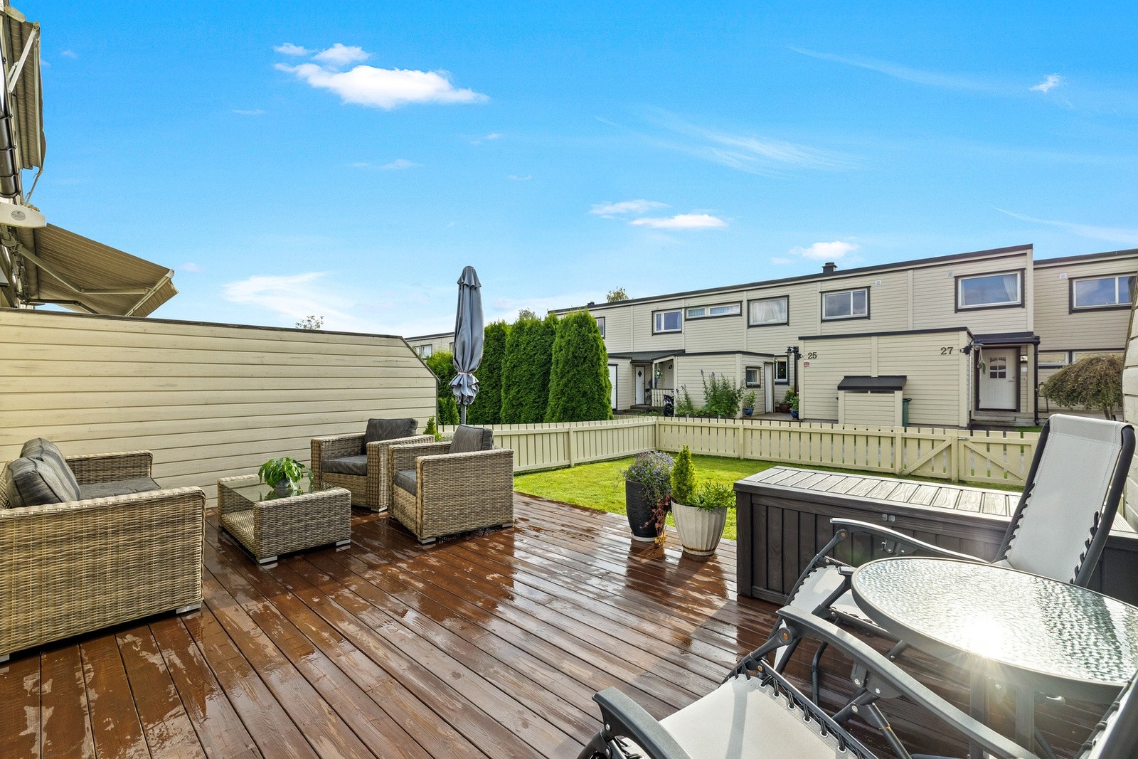 Terrassen ble beiset i 2024 og 2025. Galleribilde