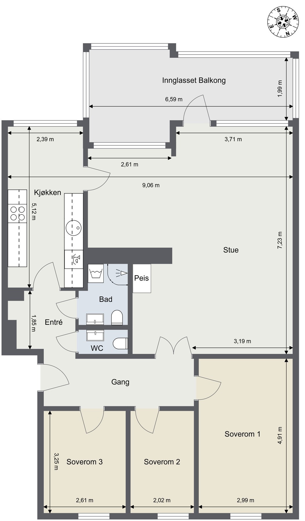 Plantegning. Galleribilde