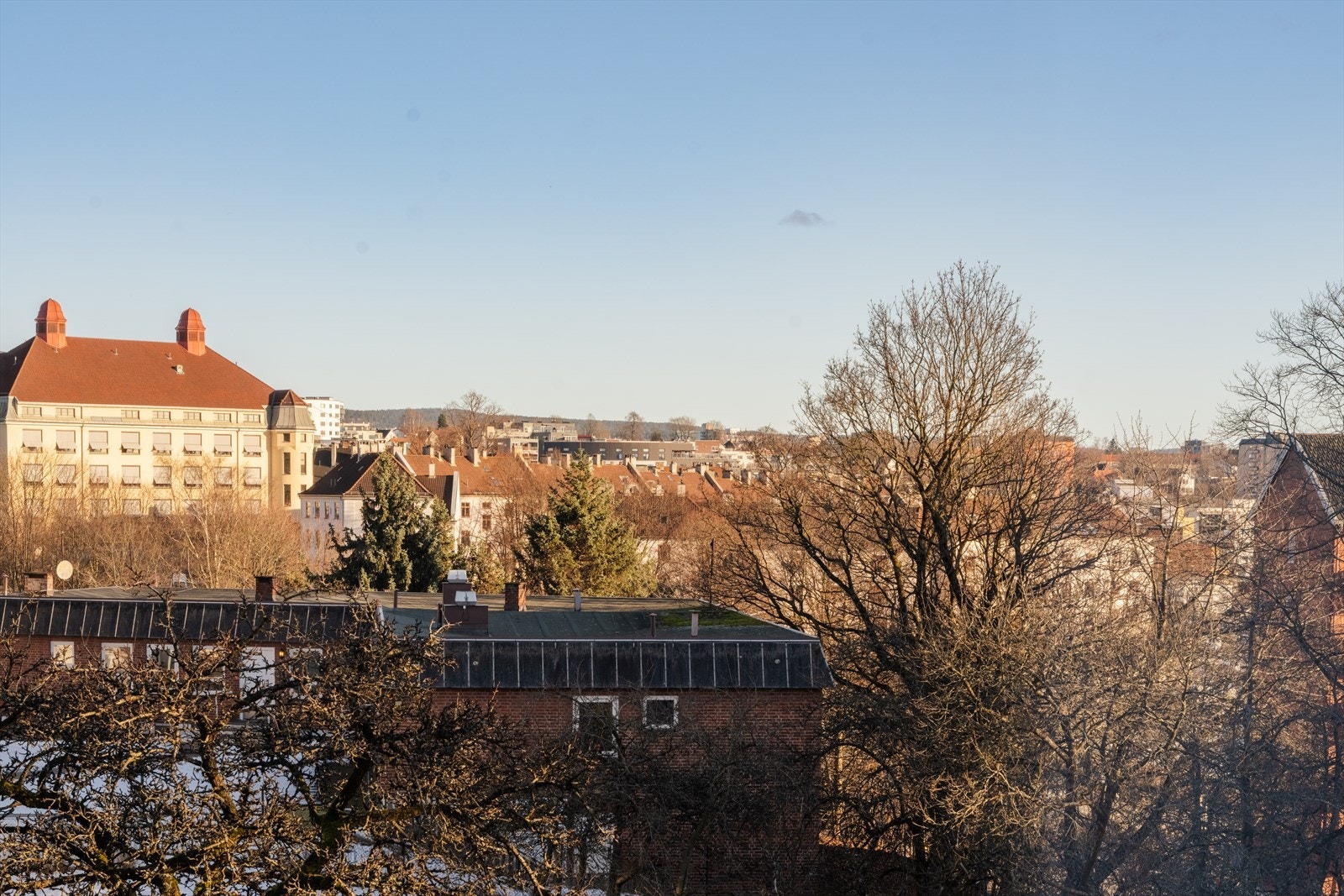 Her bor du skjermet fra bytrafikken. Galleribilde