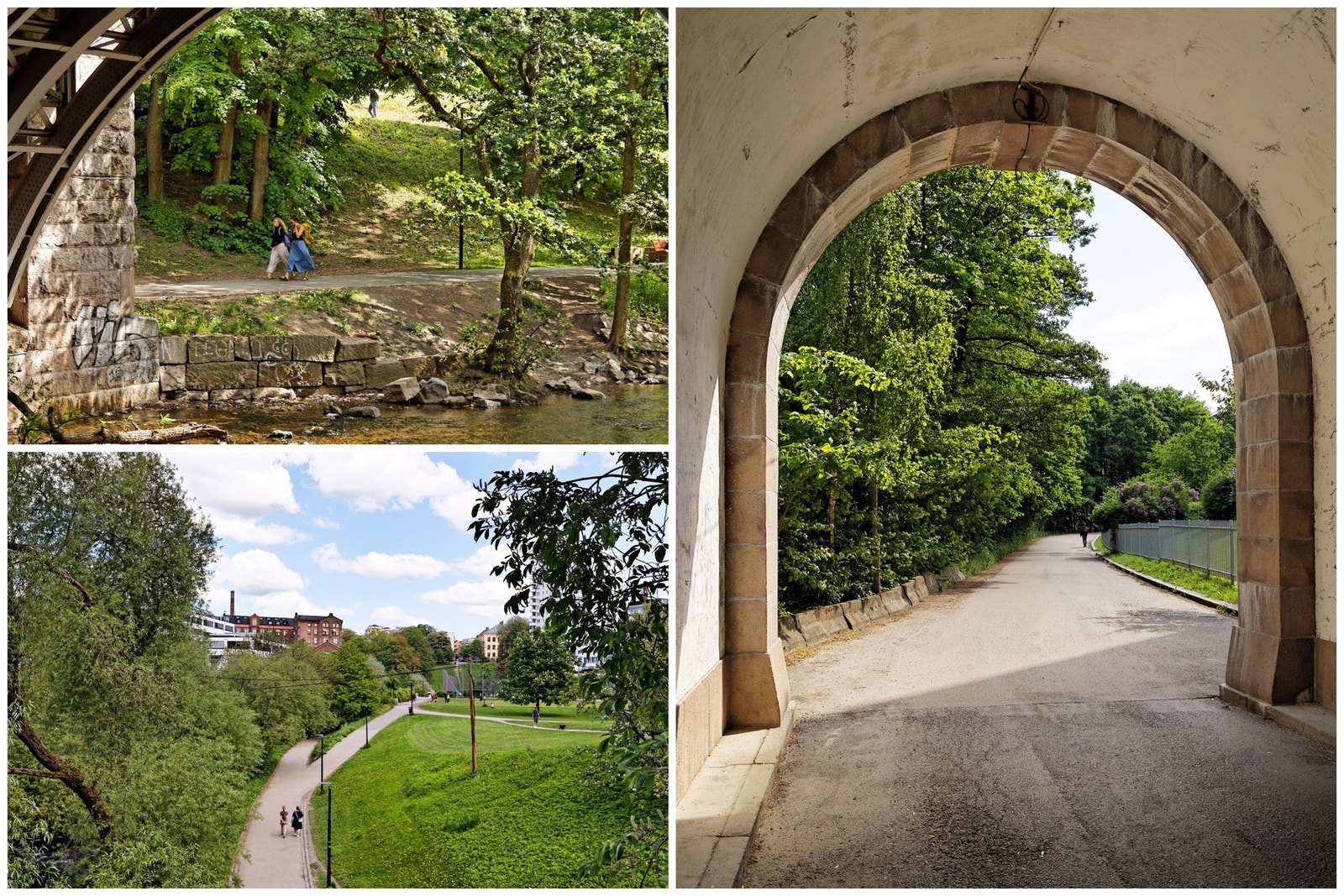 Nærområdet er opparbeidet med gangveier, utearealer og egen bro over Akerselva til Grünerløkka. Langs Akerselva kan du spasere ned til sentrum, eller opp forbi Nydalen, Frysja og videre innover mot Maridalsvannet. Galleribilde