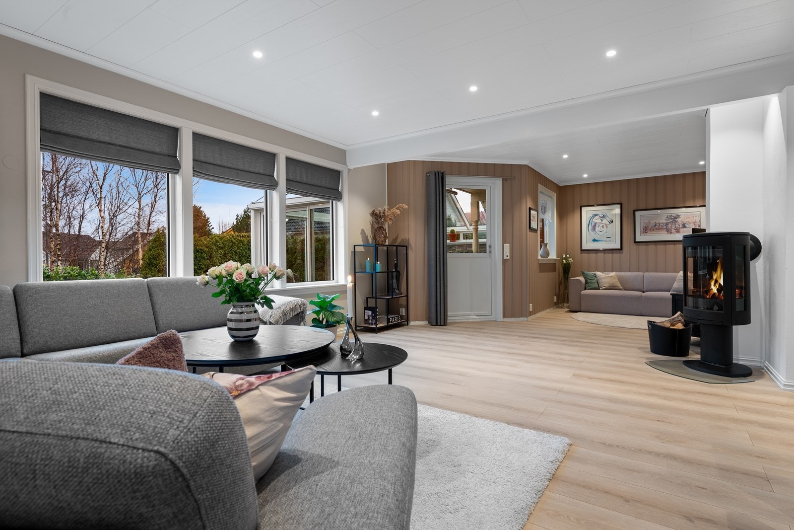 Peisovn i stue Galleribilde