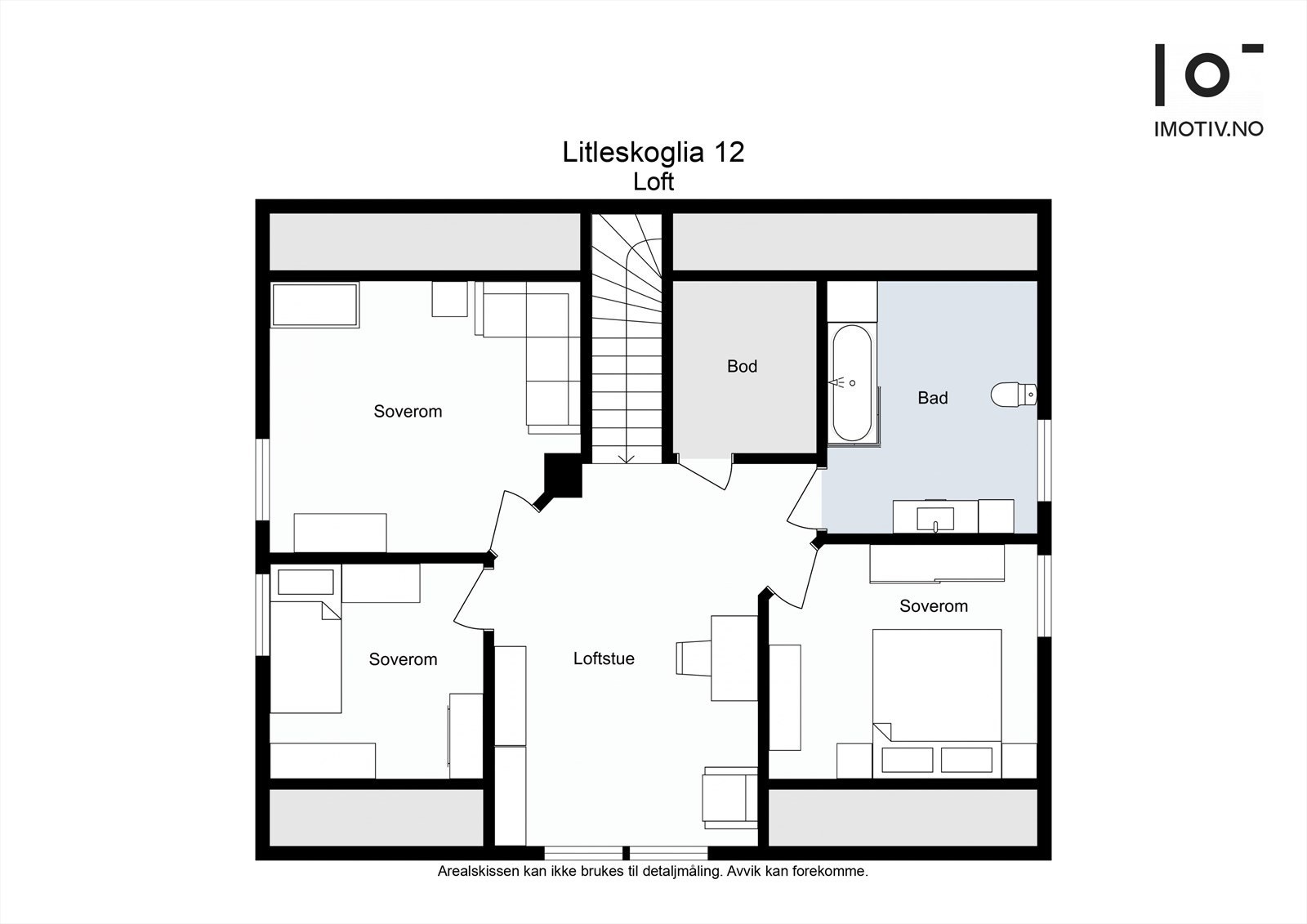 Plantegning loft Galleribilde