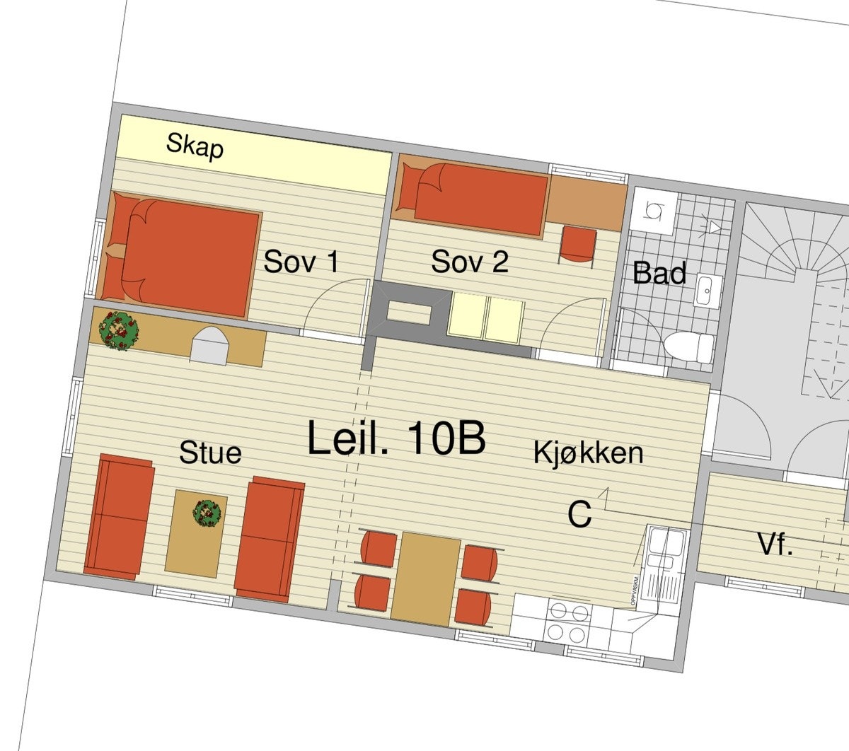 Plantegning Galleribilde